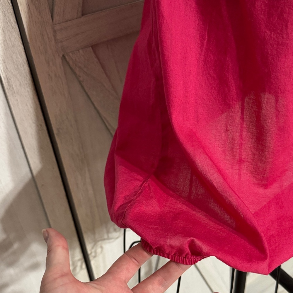 Loft Fuchsia Ruffle Camisole Size M - Picture 3 of 6